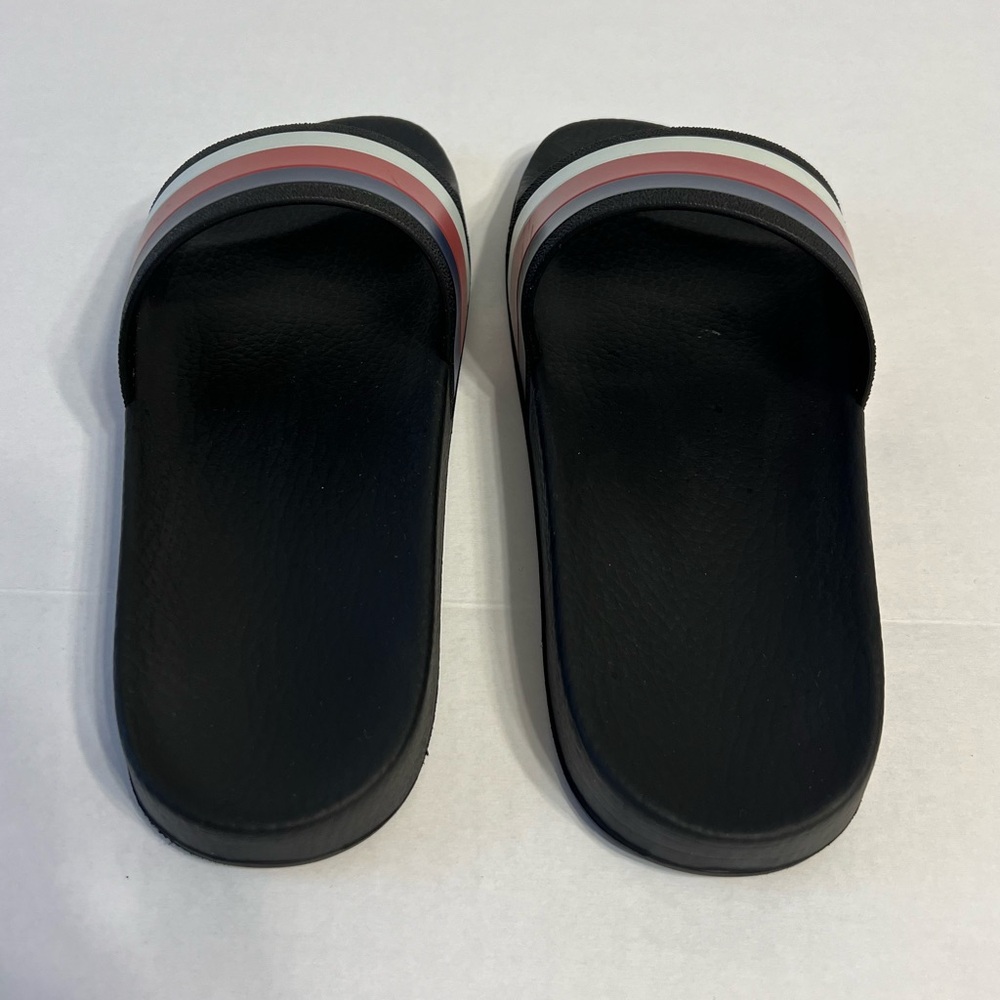 Gucci WEB RUBBER Slides IN BLACK Blue / Red & White Sandals men’s UK size 6 - Picture 6 of 12